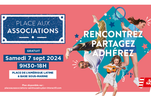 PLACE AUX ASSOCIATIONS Le samedi 7 septembre